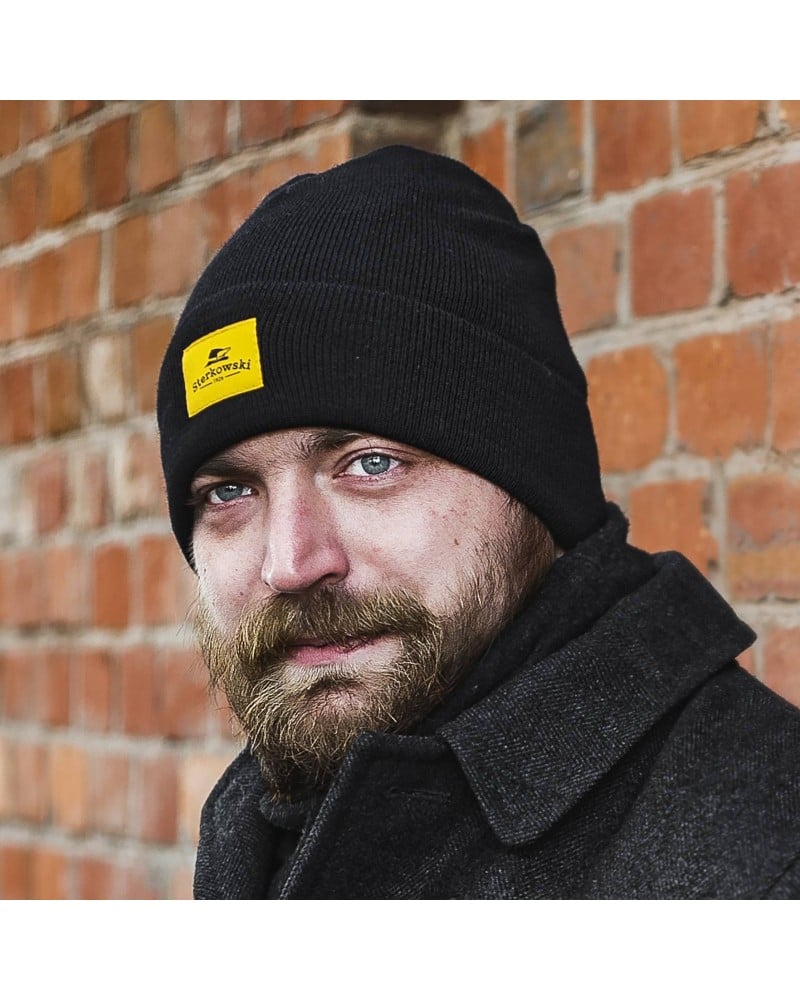 Brass Monkey knitted winter beanie made of extra fine merino